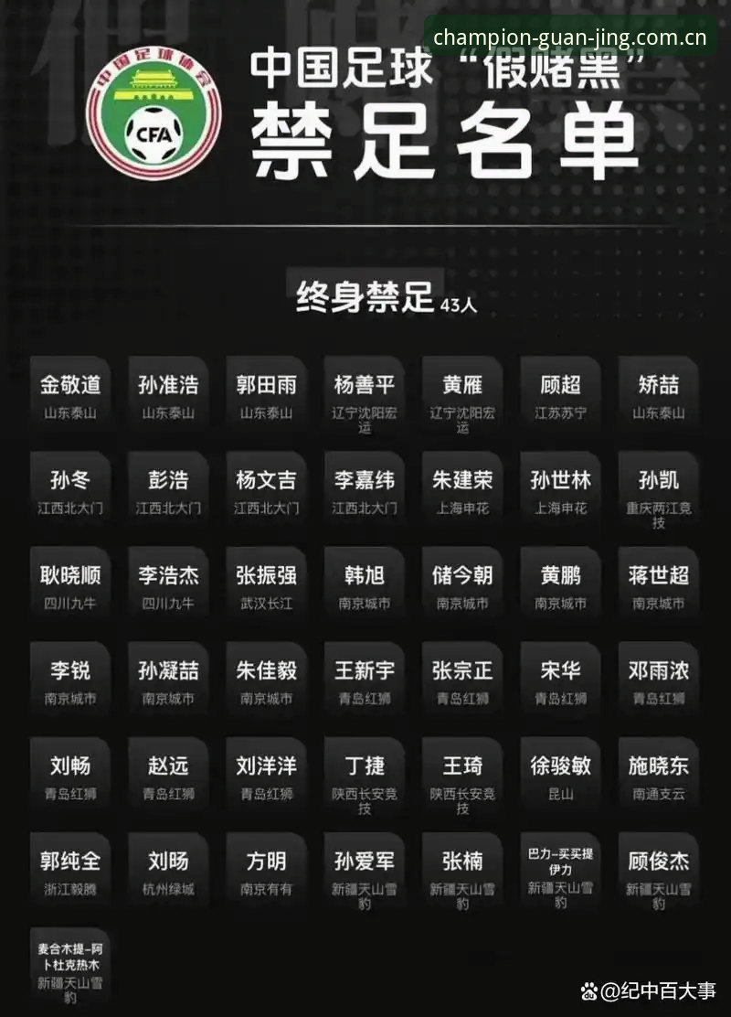 解读足协第三批禁足名单的关键信息与实战应对技巧